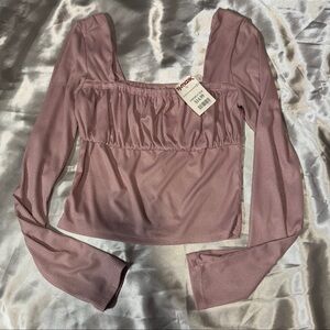 Long Sleeve Peasant Top